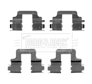 BORG & BECK Комплектующие, колодки дискового тормоза BBK1224